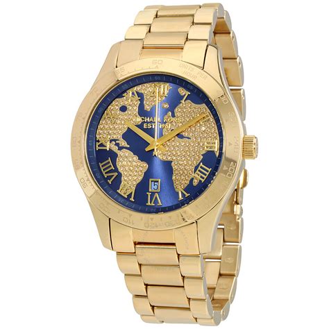 michael kors layton watch blue|Michael Kors Layton Quartz Crystal Blue Dial Ladies Watch MK6847.